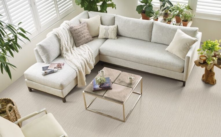 living room white carpet